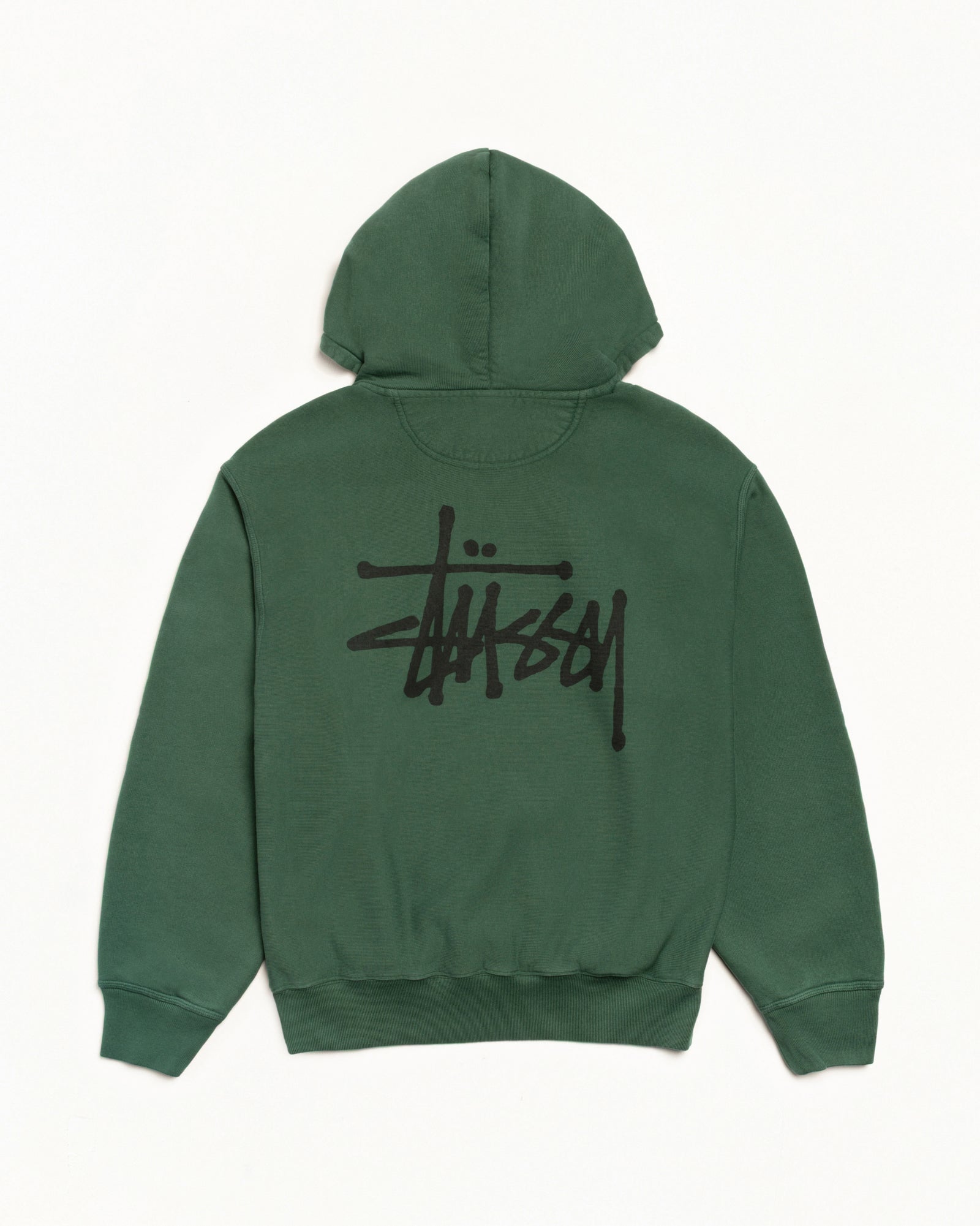 Basic Stüssy Hoodie Pigment Dyed – Pine | Tee & Sweats | Stüssy Japan
