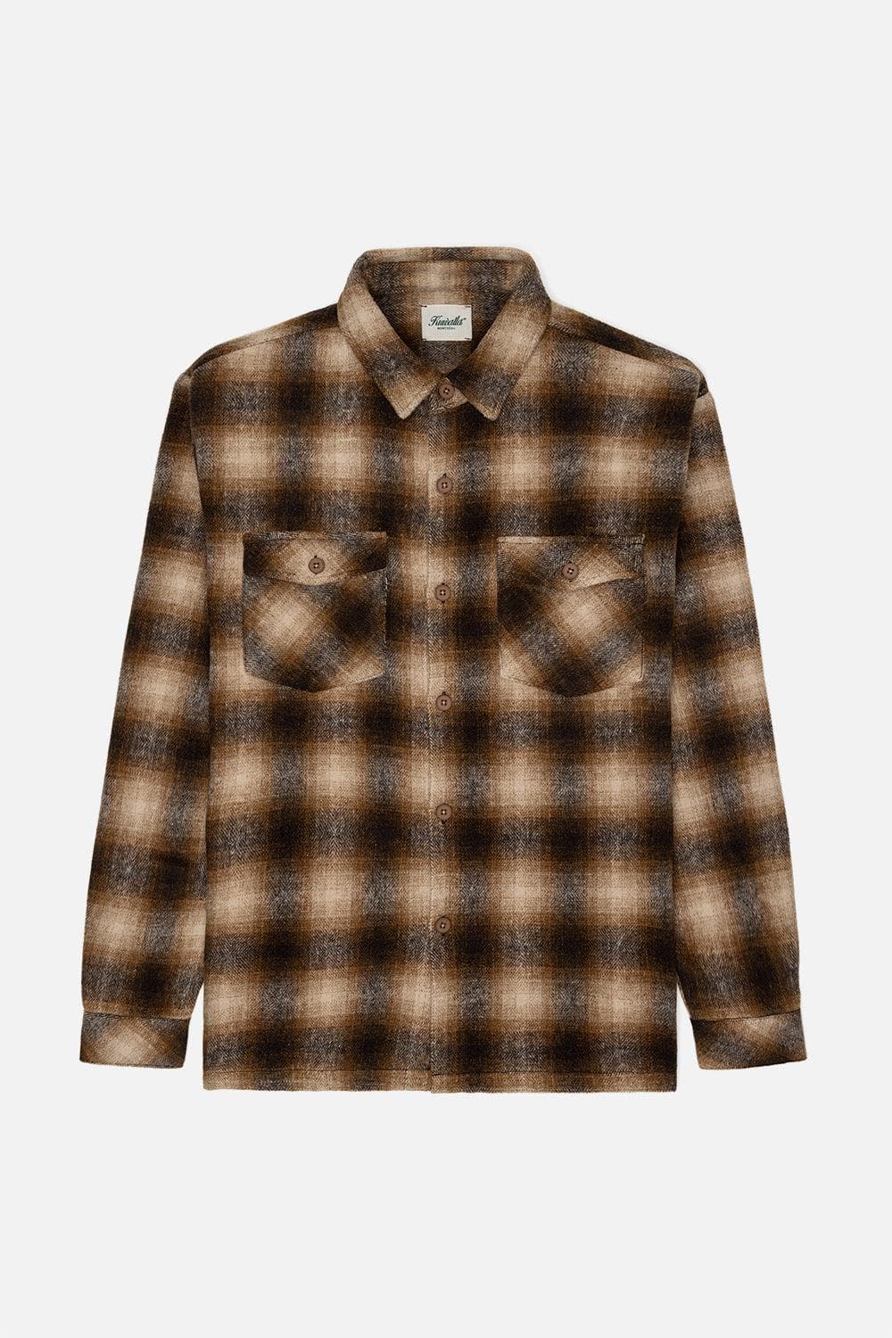 Flannel Overshirt Beige⎪KUWALLA TEE