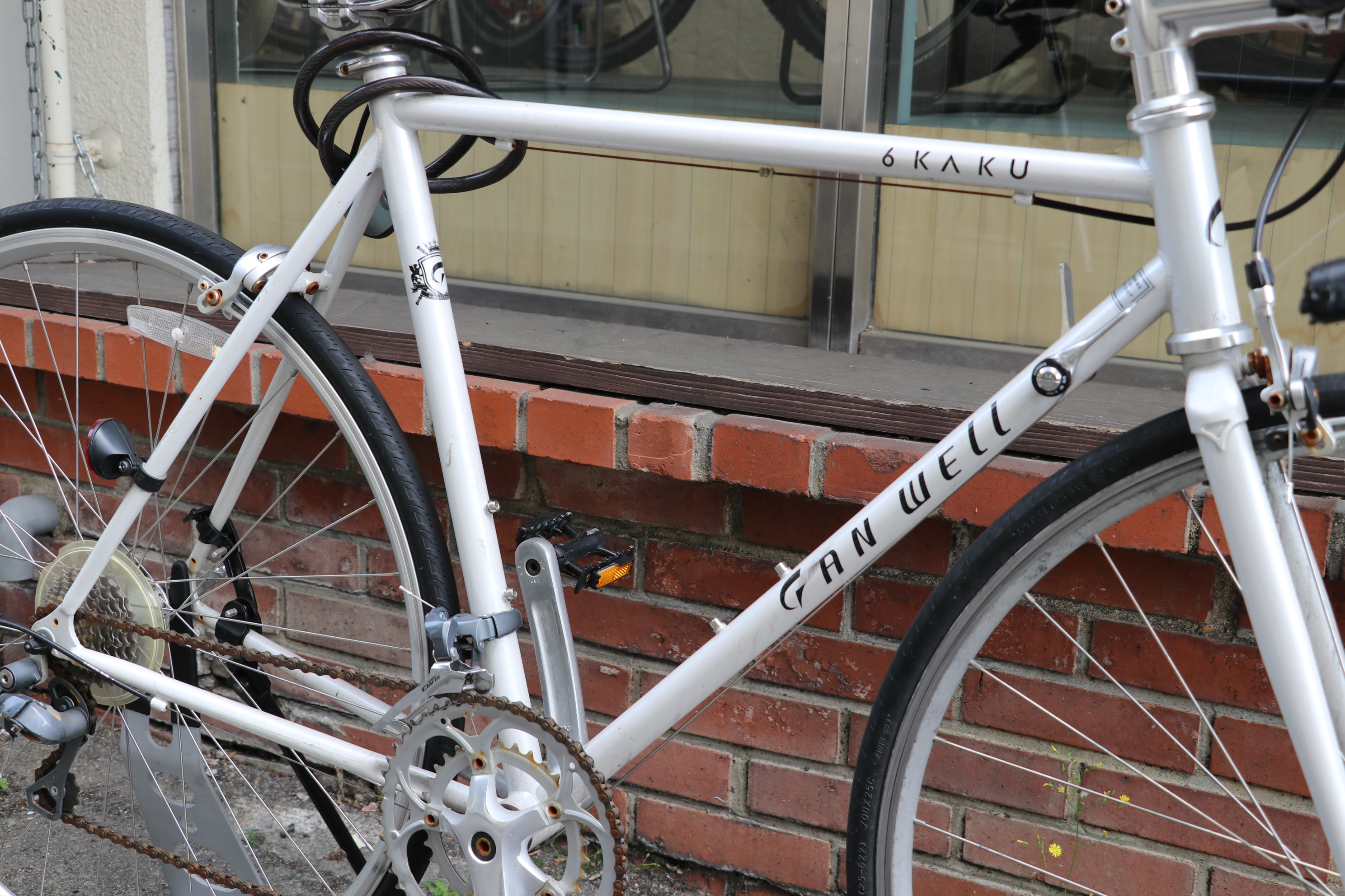 静岡直接引き取り ガンウェル TANGE900 クロモリ ロードバイク 中古品