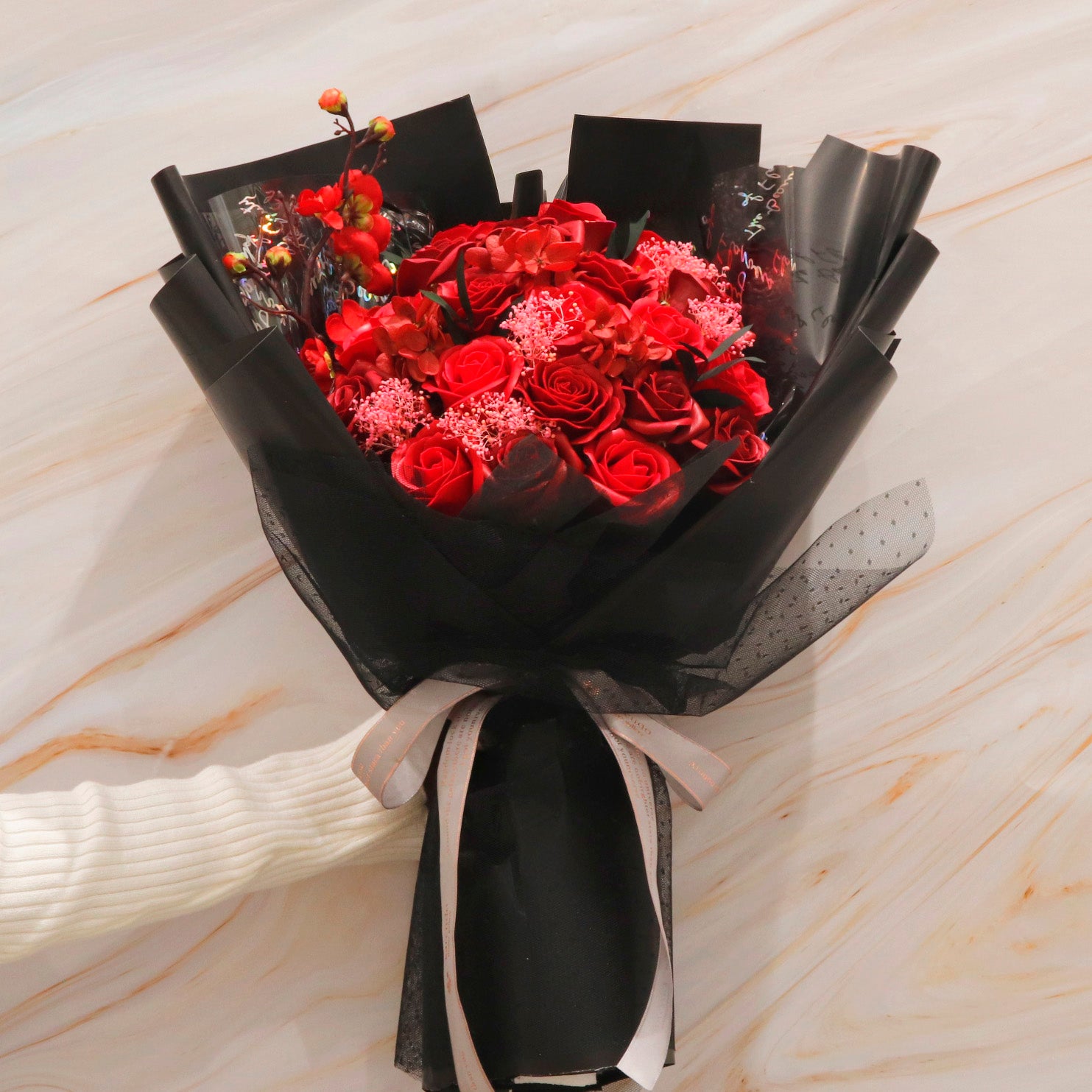 観賞用ソープフラワー:rafulu】20ローズブーケ（全3種） – karendo