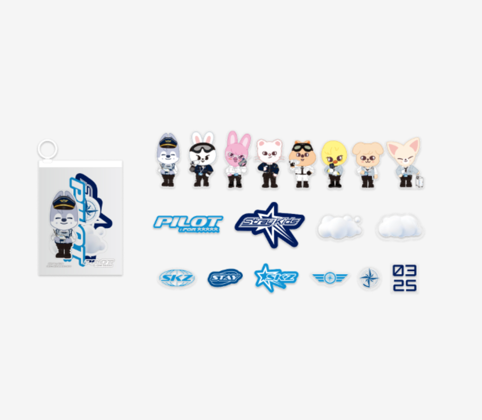 Stray Kids SKZOO CARRIER STICKER SET - 'PILOT : FOR ' – Korea Box