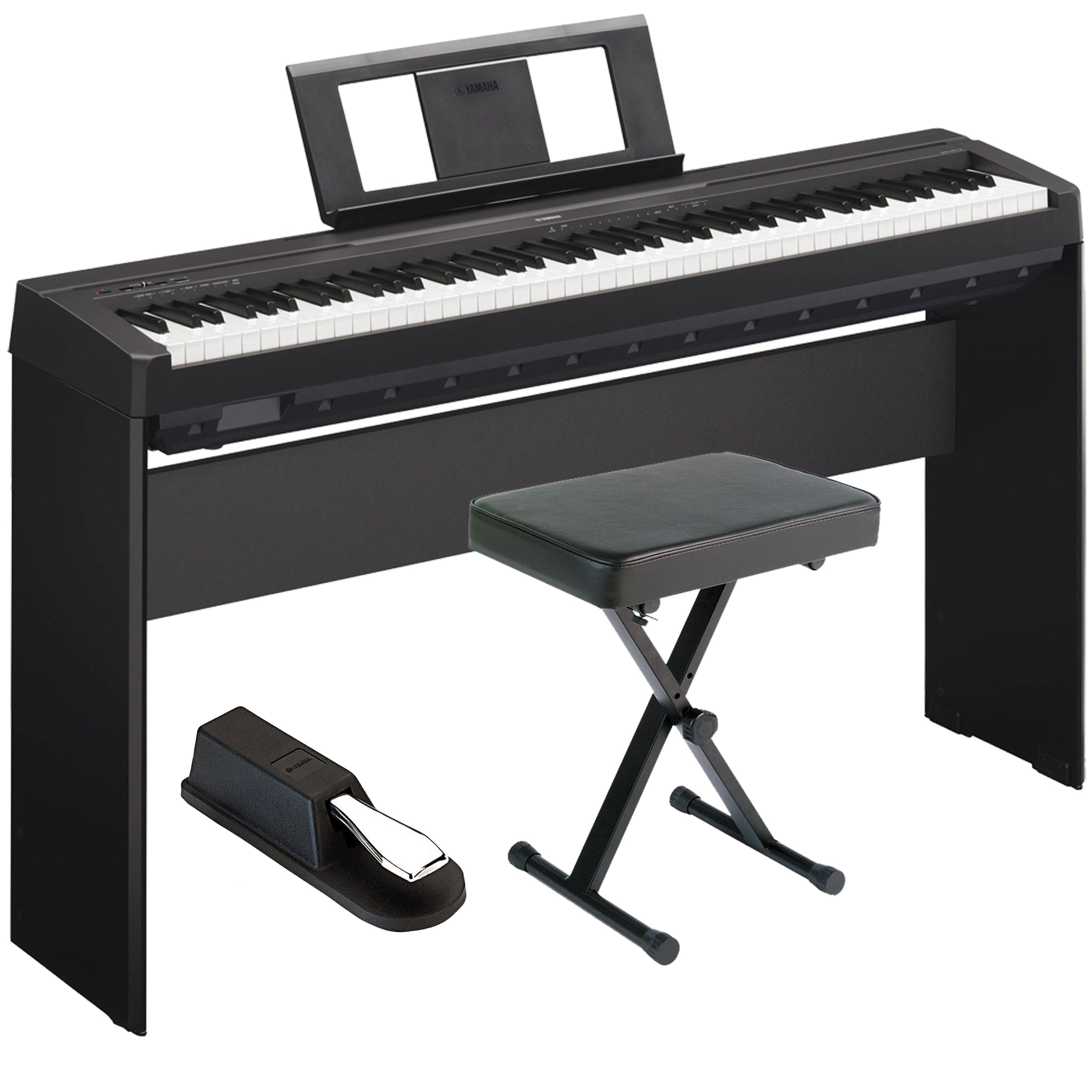 Yamaha P-45 Digital Piano - Black HOME ESSENTIALS BUNDLE – Kraft Music