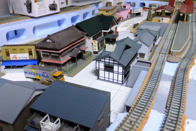 温泉街のある複線レイアウト ～Kaji's Cafe～