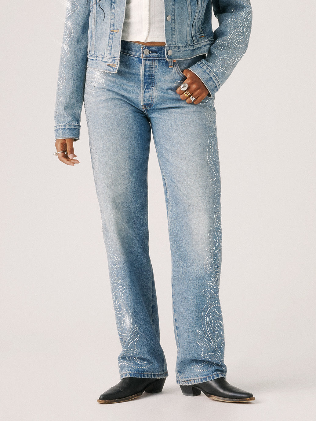 BEYONCE X LEVI'S® 501®'90S ジーンズ ミディアムインディゴ