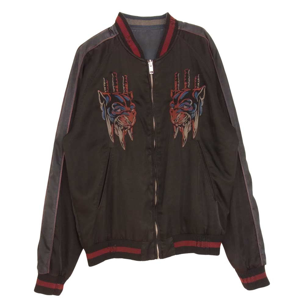 DIESEL ディーゼル リバーシブル スカジャン チャコール系 S【中古