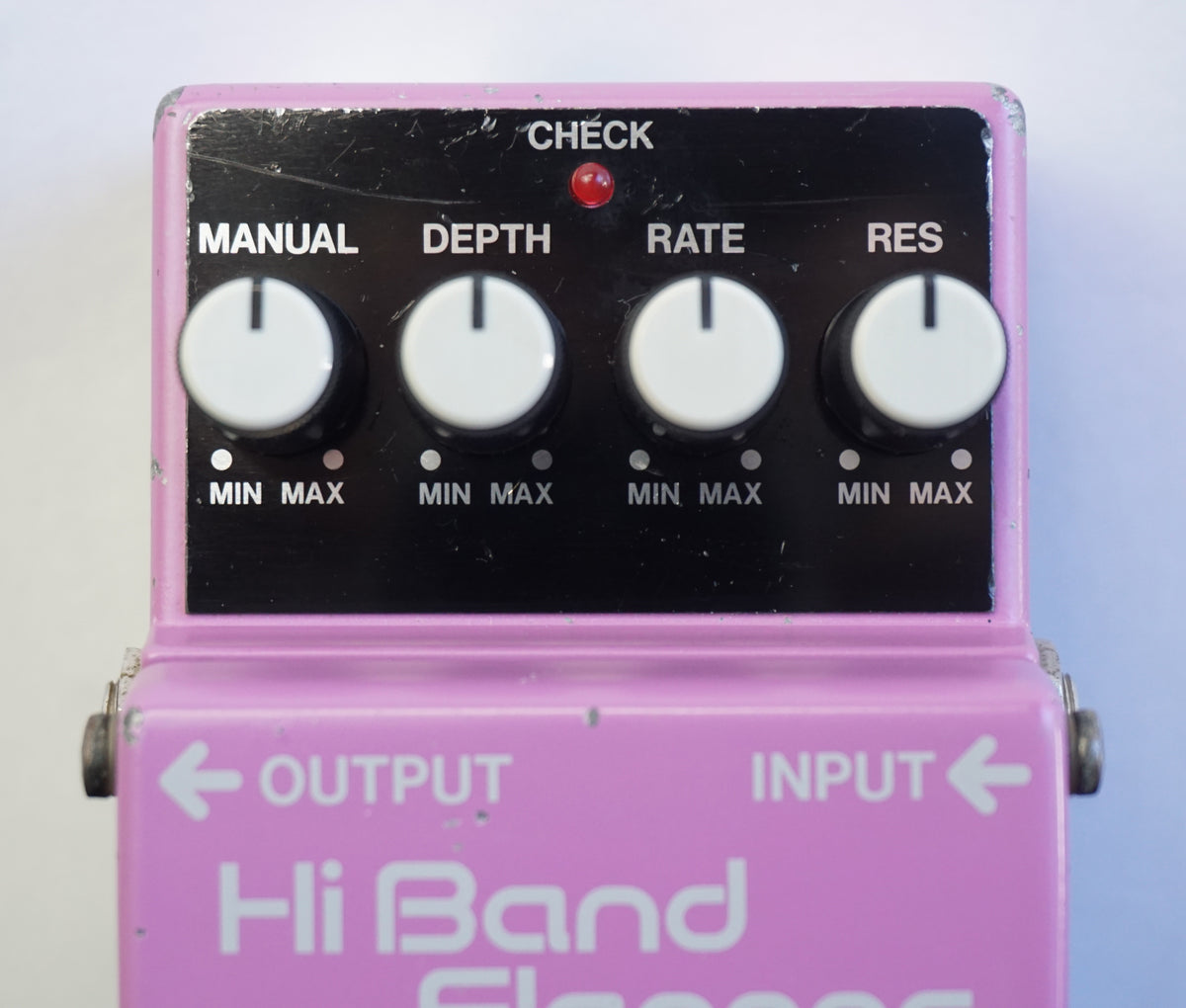 Boss HF-2 High Band Flanger Pastel Purple 80's Guitar Effects