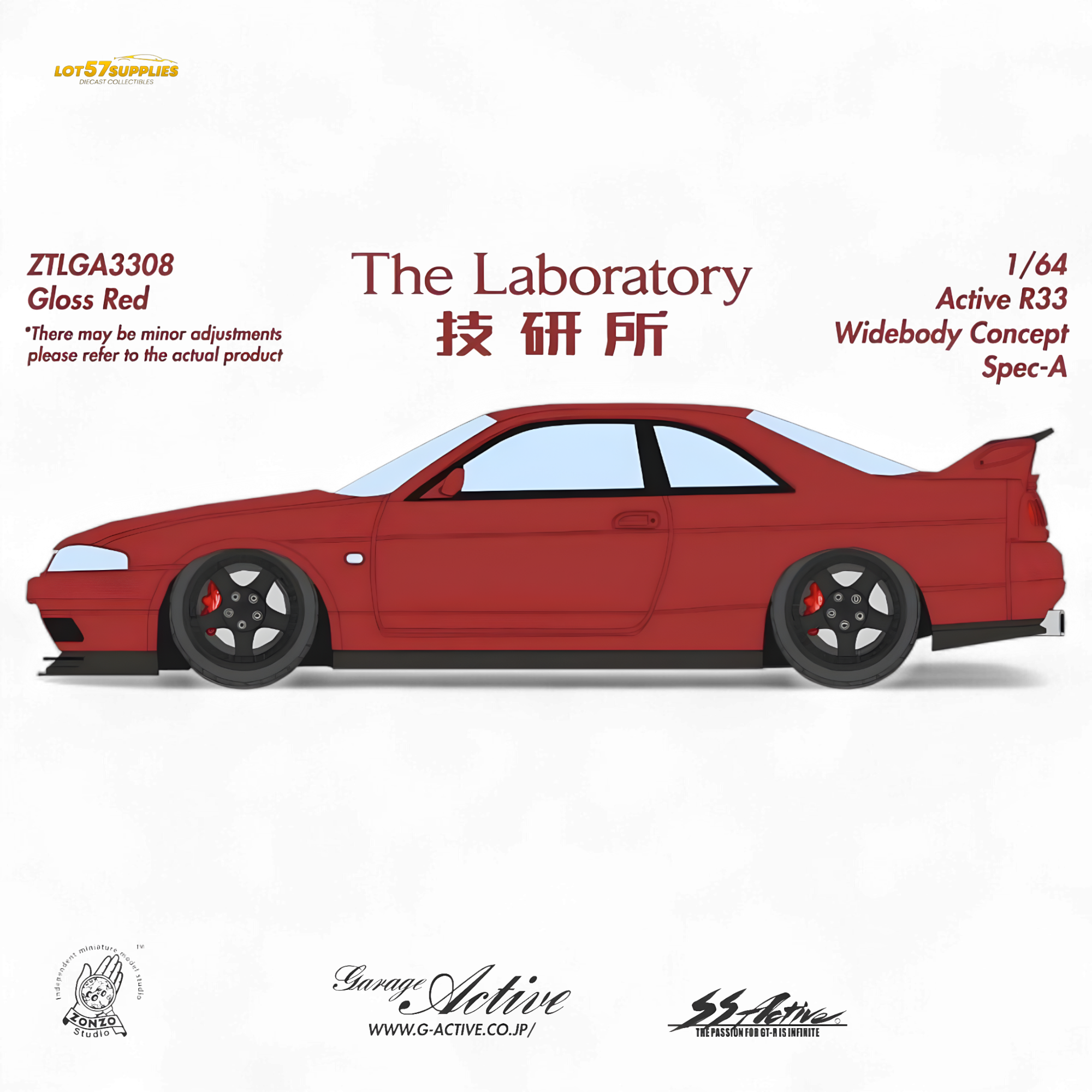 The Laboratory x ZONZO Nissan R33 1:64 Diecast | LOT57 Supplies
