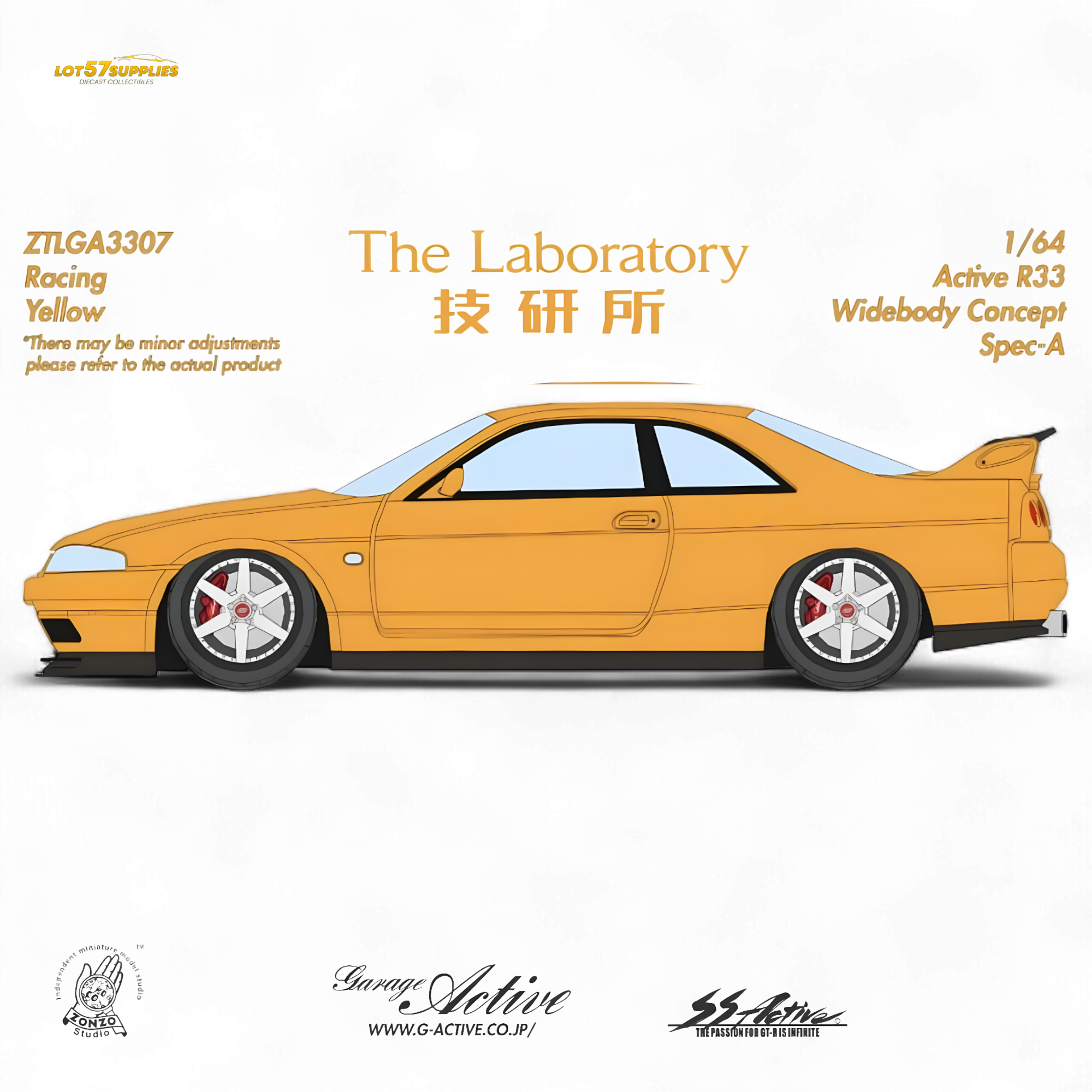 The Laboratory x ZONZO Nissan R33 1:64 Diecast | LOT57 Supplies