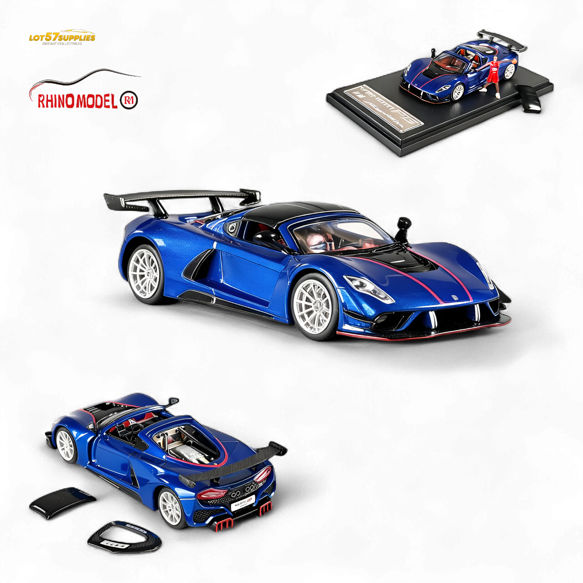 Rhino Model RM Hennessey Venom F5 1:64 Diecast | LOT57 Supplies