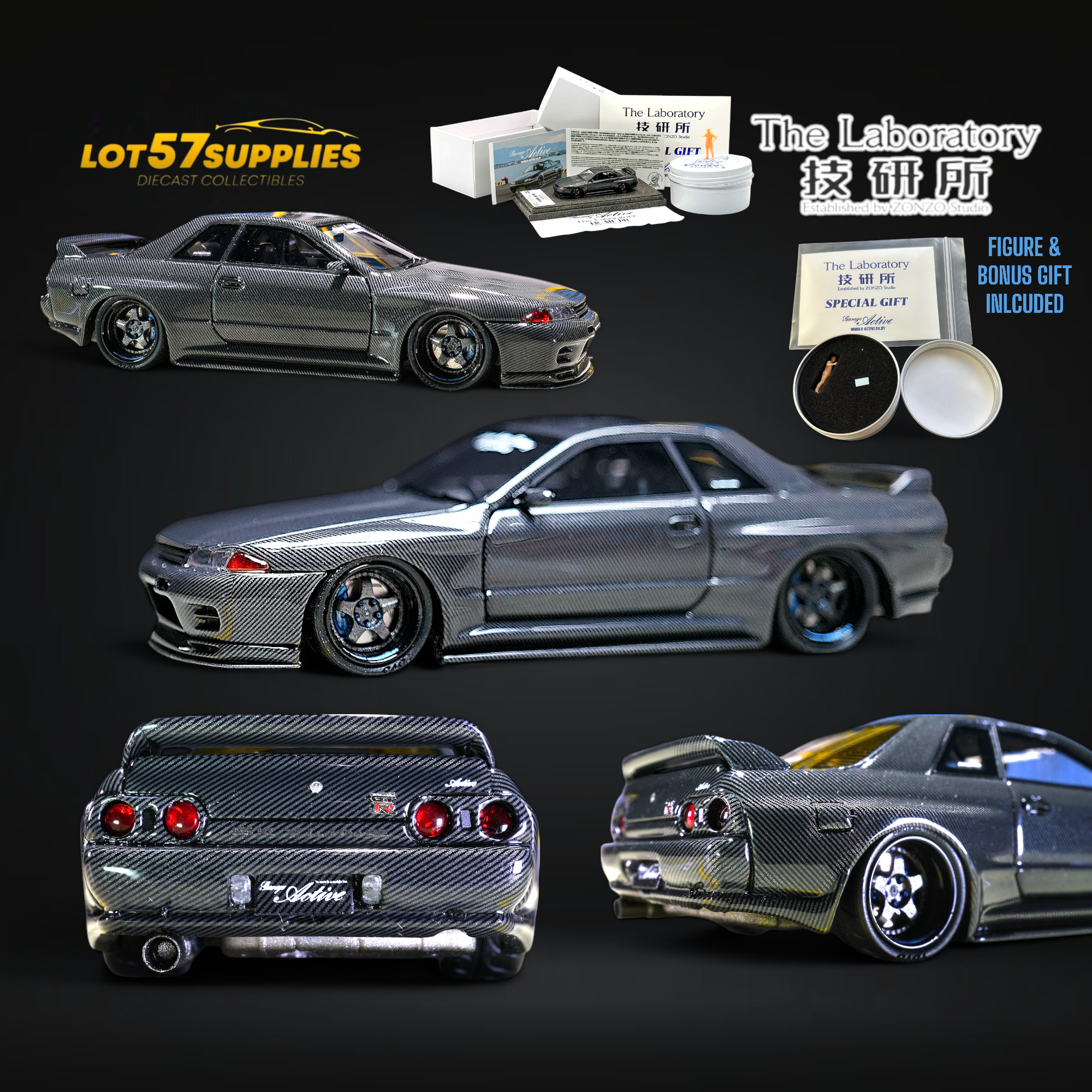 The Laboratory X ZONZO Skyline R32 1:64 Diecast | LOT57 Supplies