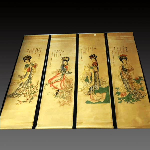 唐寅作四大美女图_搜狐网