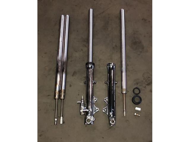 GSX400E フロントフォークオーバーホール 千葉県野田市 CJパフォーマン