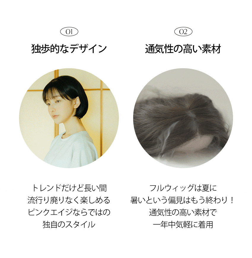 手植えフルウィッグ) シースルーバング ルーズCカールパーマ (モースト