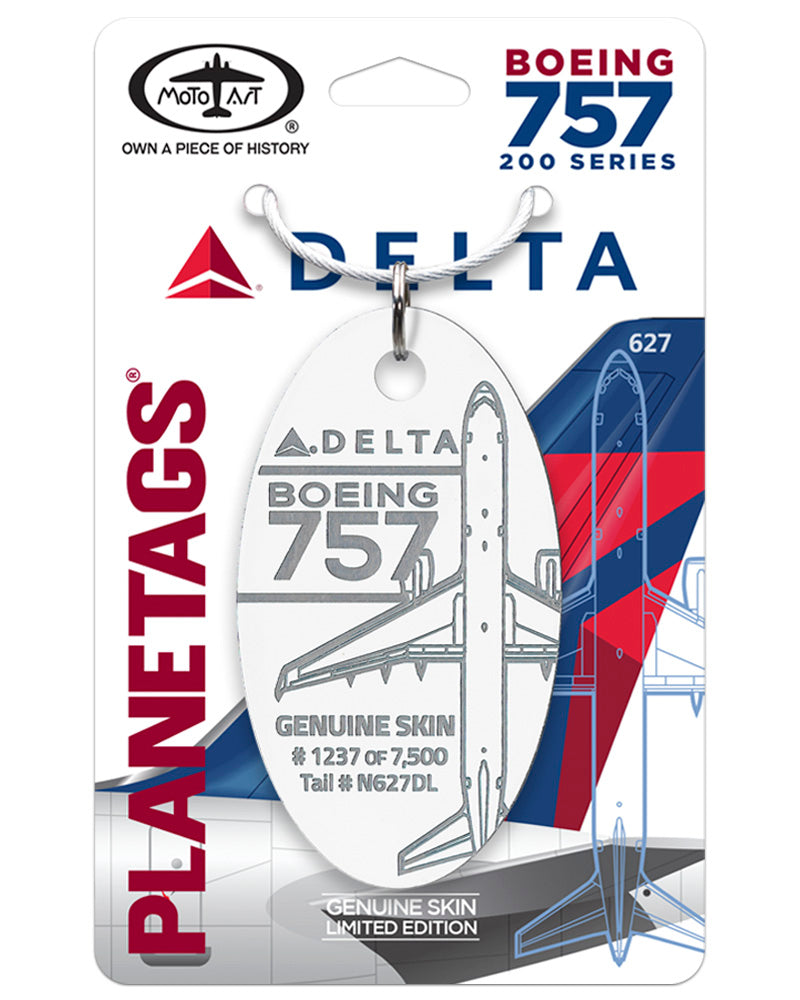 DELTA®- Boeing 757-200 PlaneTags Tail # N627dl – MotoArt PlaneTags