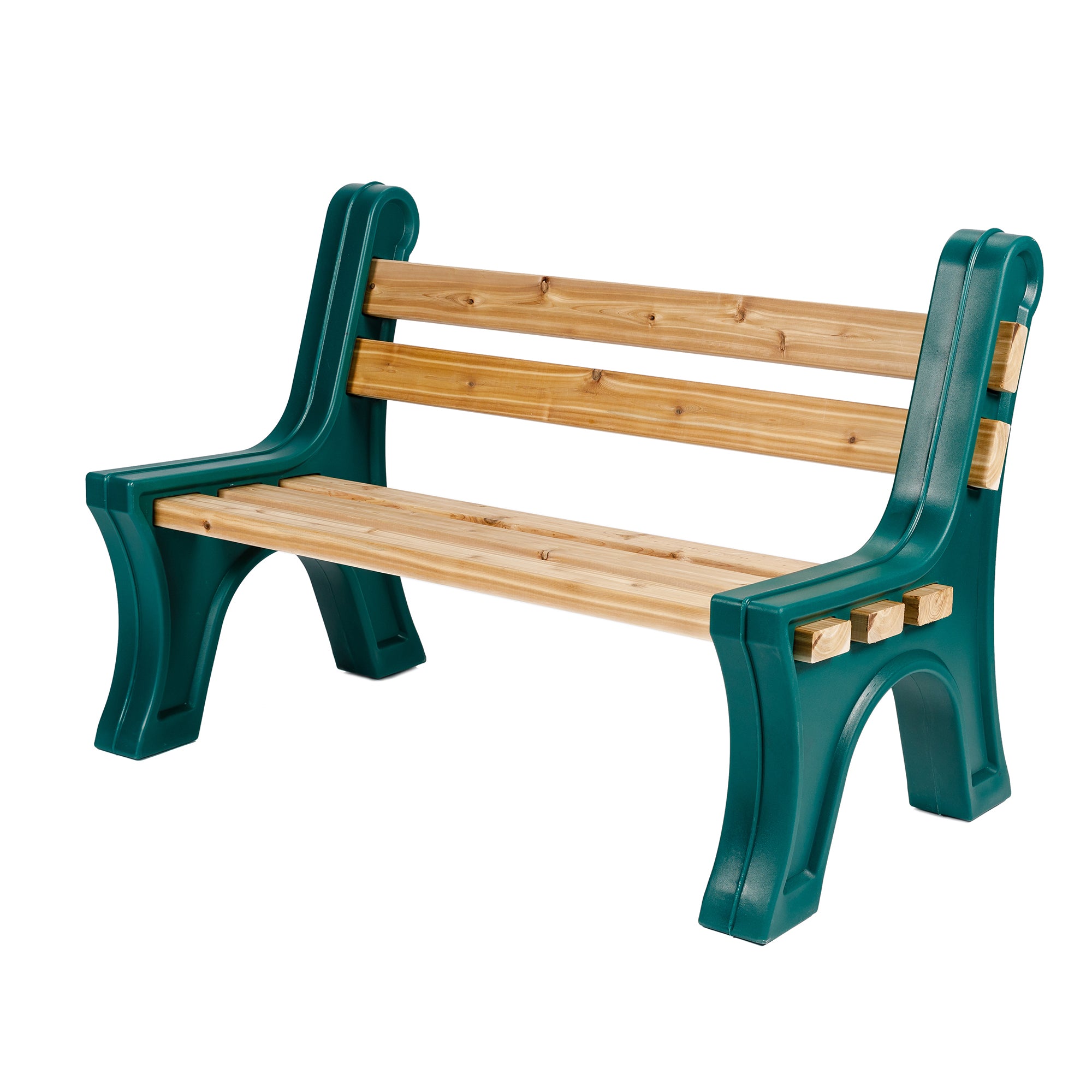 Modern Bench Ends With Backrest