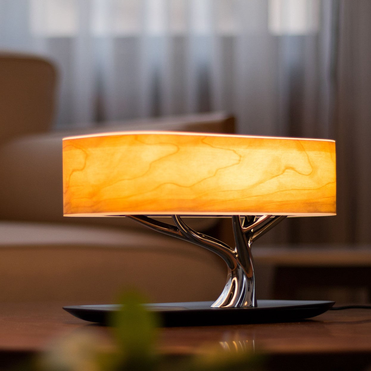 Three-in-one multifunctional wood grain tree lamp - Tree of Light