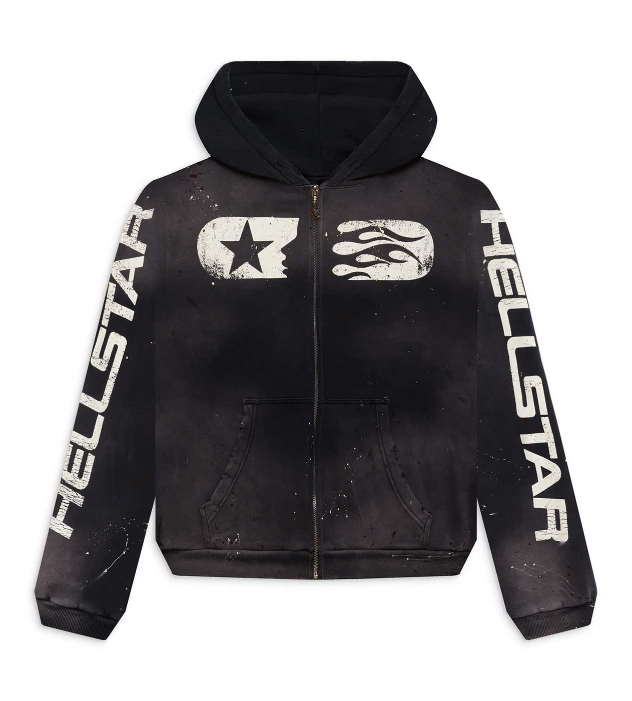Hellstar Studios Zip Up Hoodie Black – Restock AR
