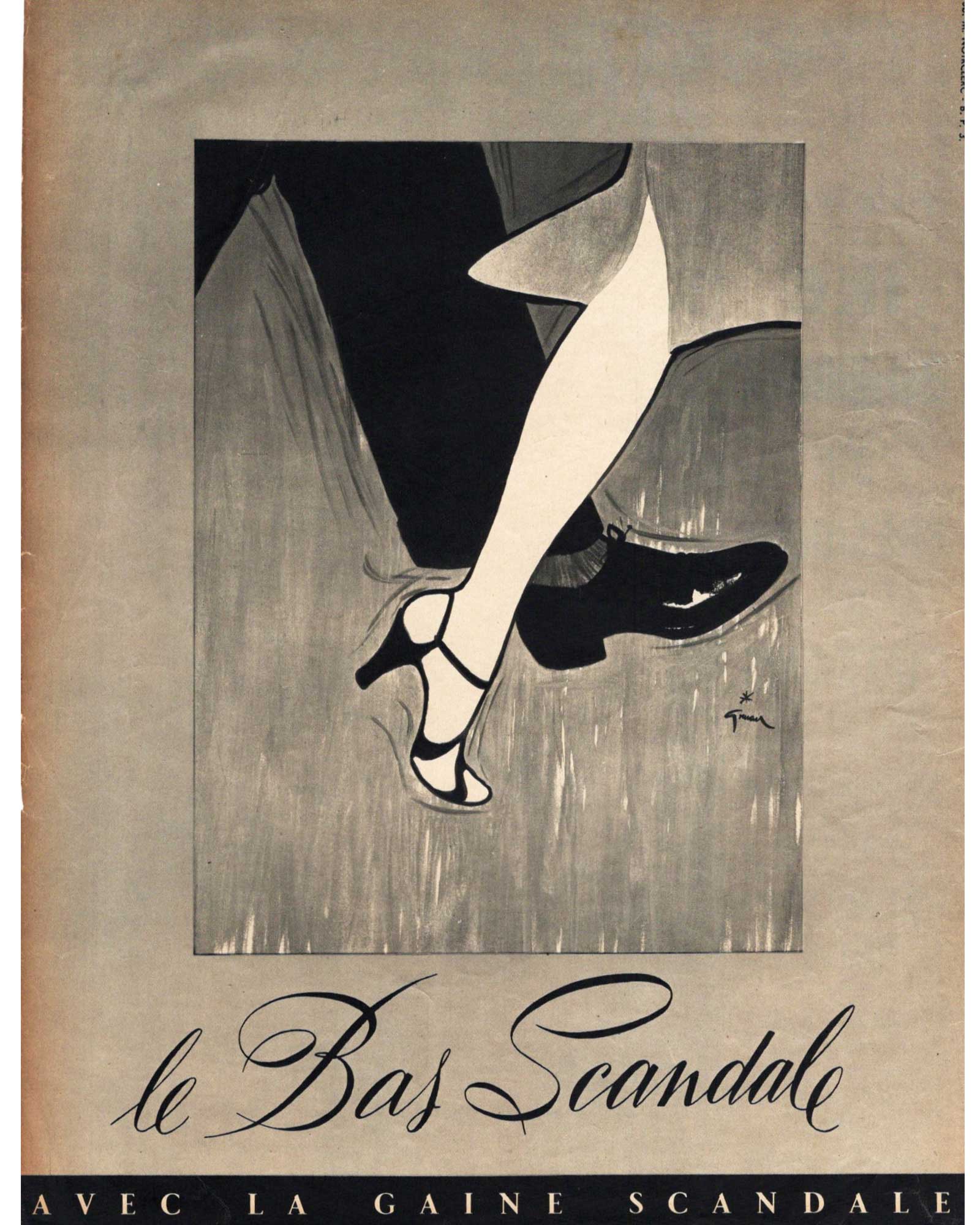 ルネ・グリュオー≪スキャンダルのストッキング≫（ダンス）1952年