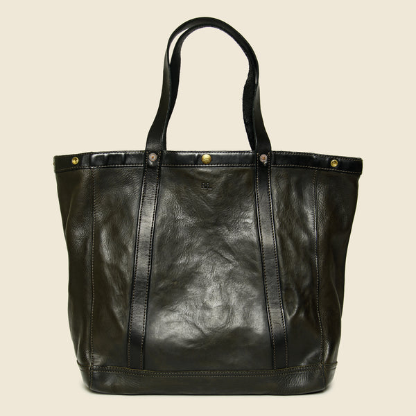 Leather Harris Tote Bag - Vintage Black