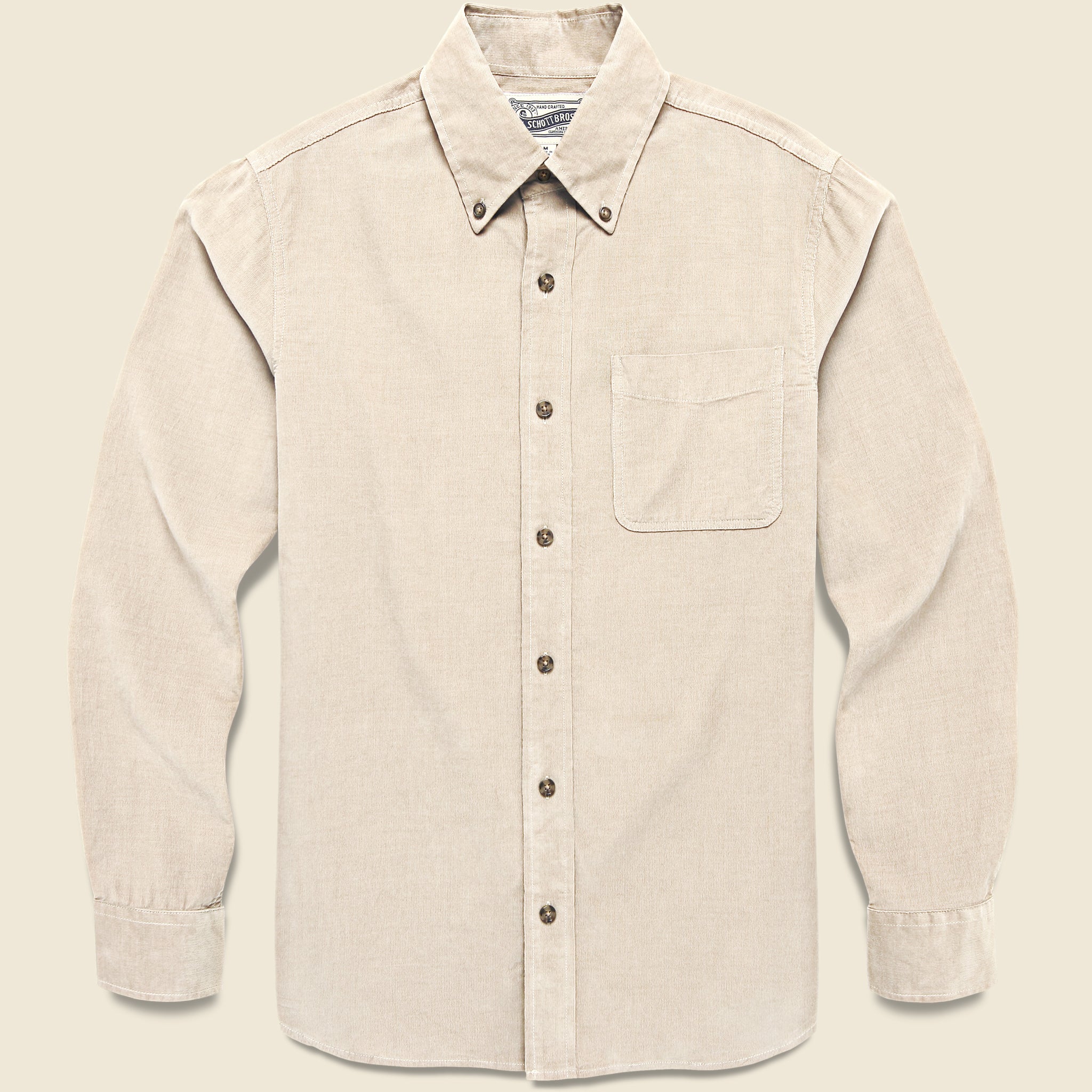 Pinwale Corduroy Shirt - Stone