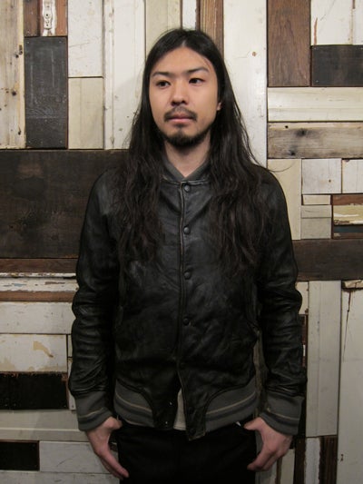 クラックレザースタジアムジャケット | varde77