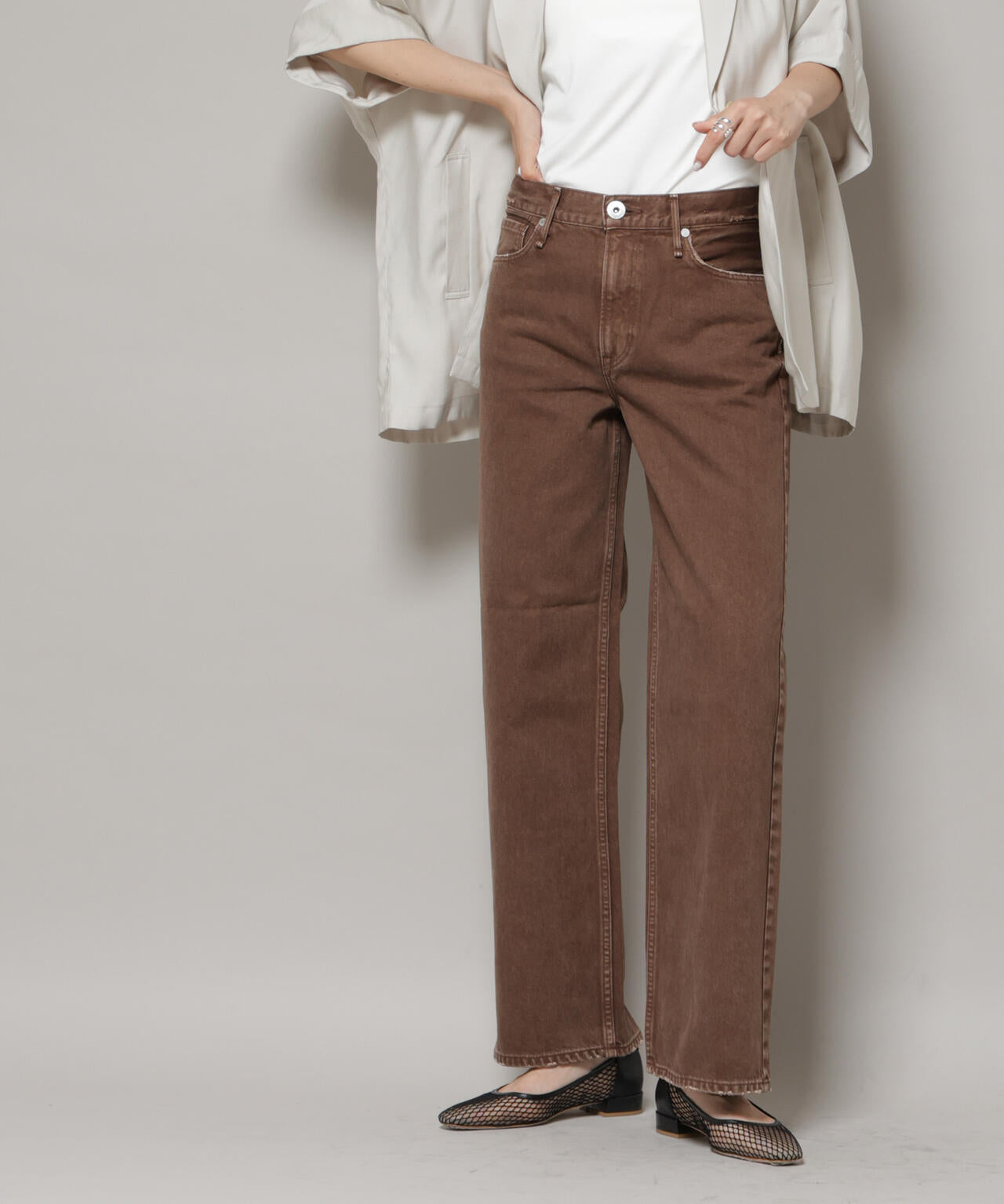 upper hights / THE NIECE MID-RISE ブラウン