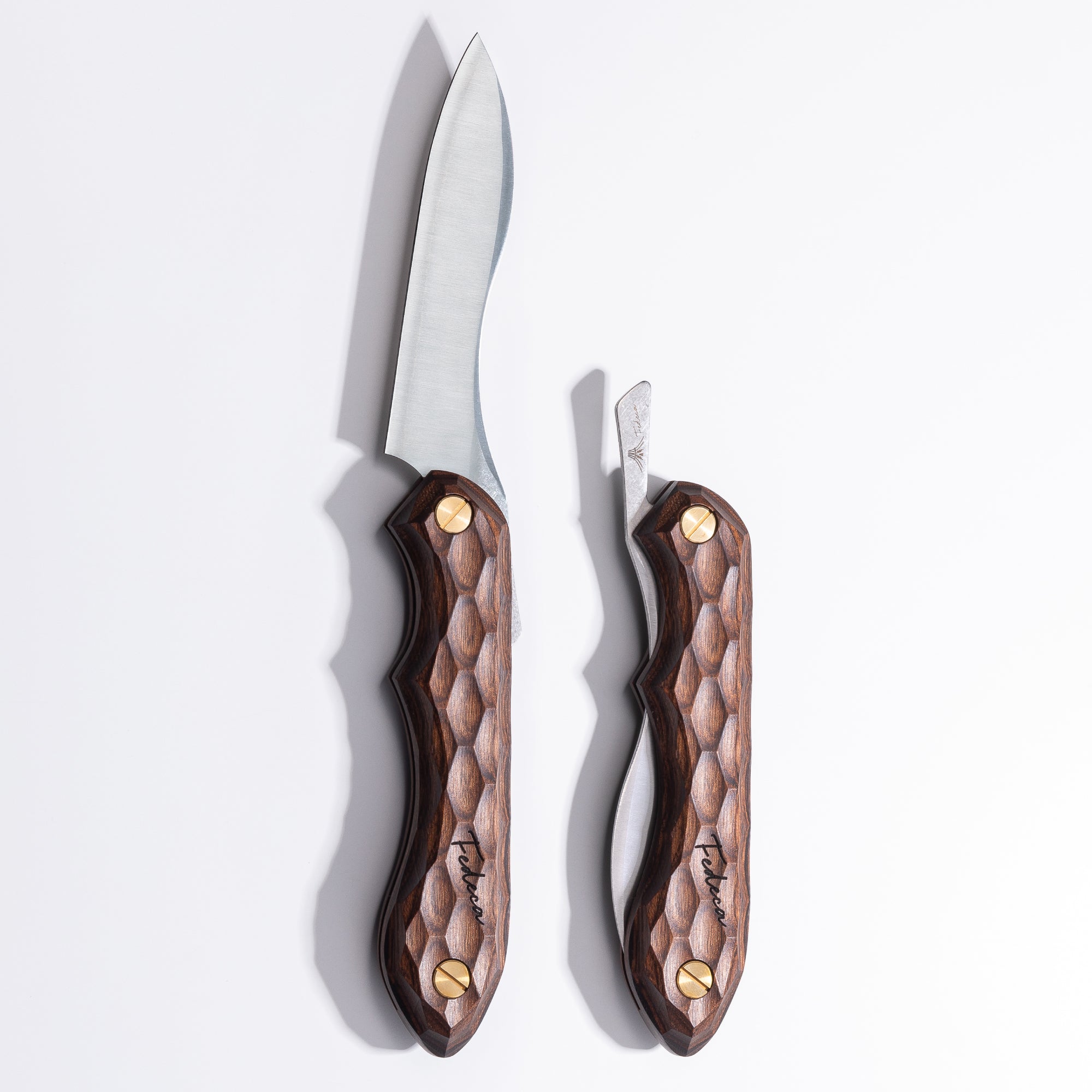 強化木】折畳式料理ナイフ 名栗ブラウン 11,000円