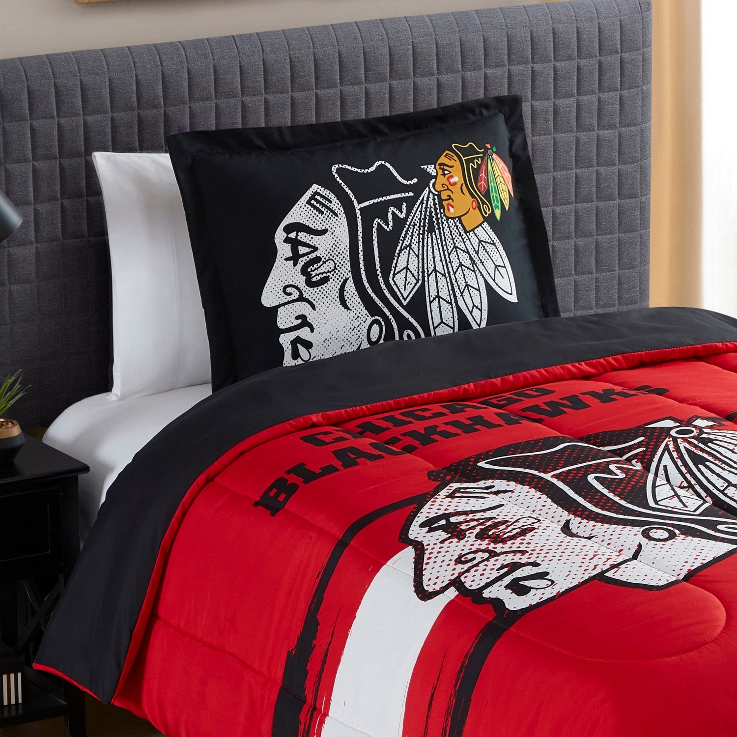 Chicago Blackhawks NHL Officially Licensed Comforter Set | Sweet