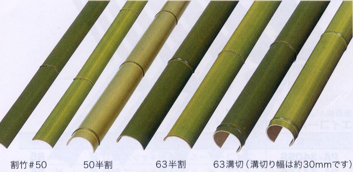 SKK 流しそうめん用 プラ竹（黄竹）」【SKK佐々木工業】