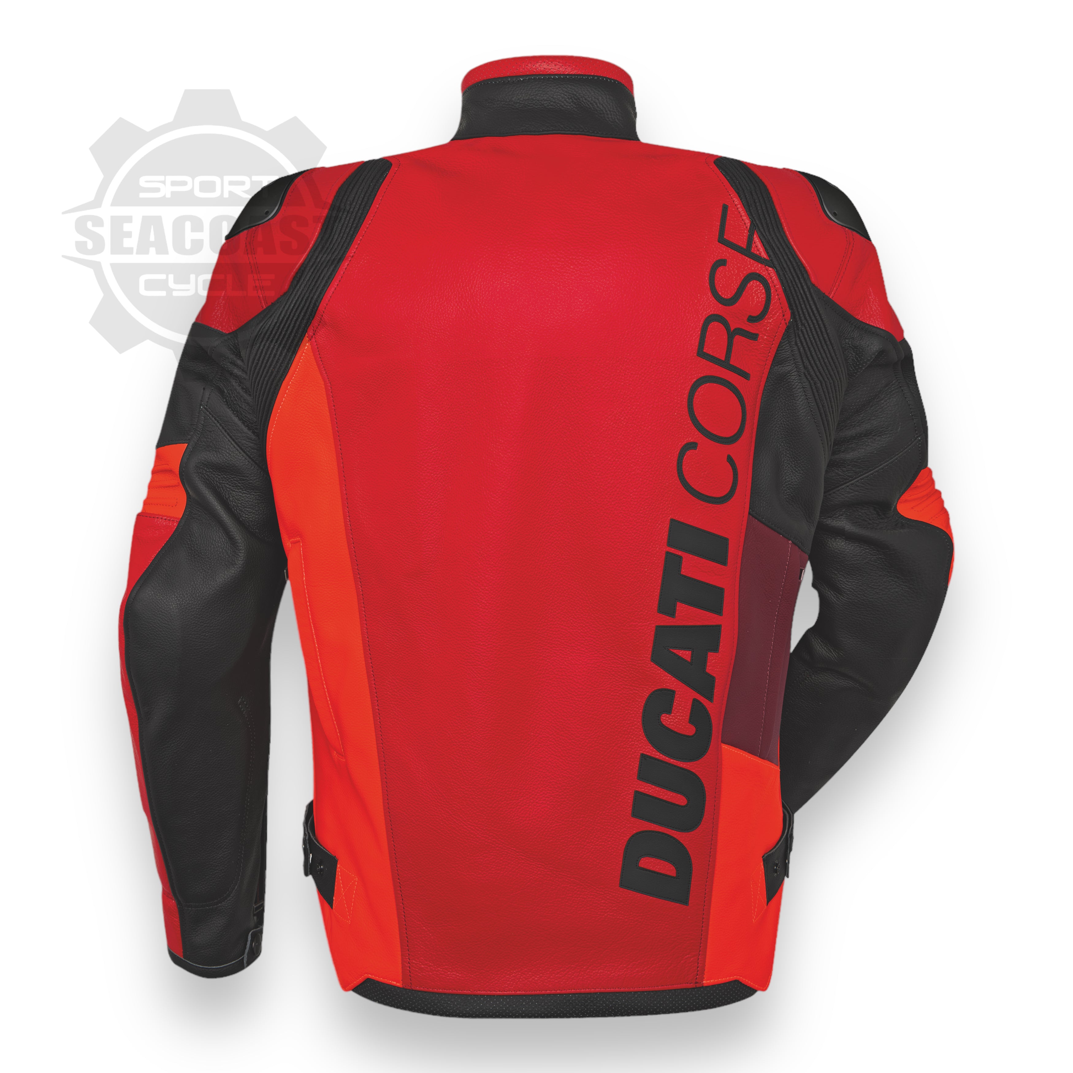 Ducati Corse C6 Leather Jacket Red Non-Perforated (9810741XX