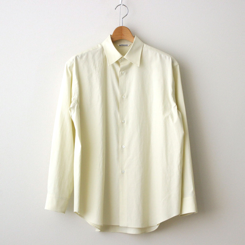 WASHED FINX TWILL SHIRT #LIGHT YELLOW [A24SS04TN] – ciacura