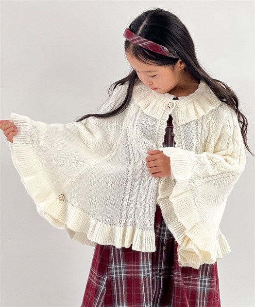 パール使いニットポンチョ | axes femme online shop