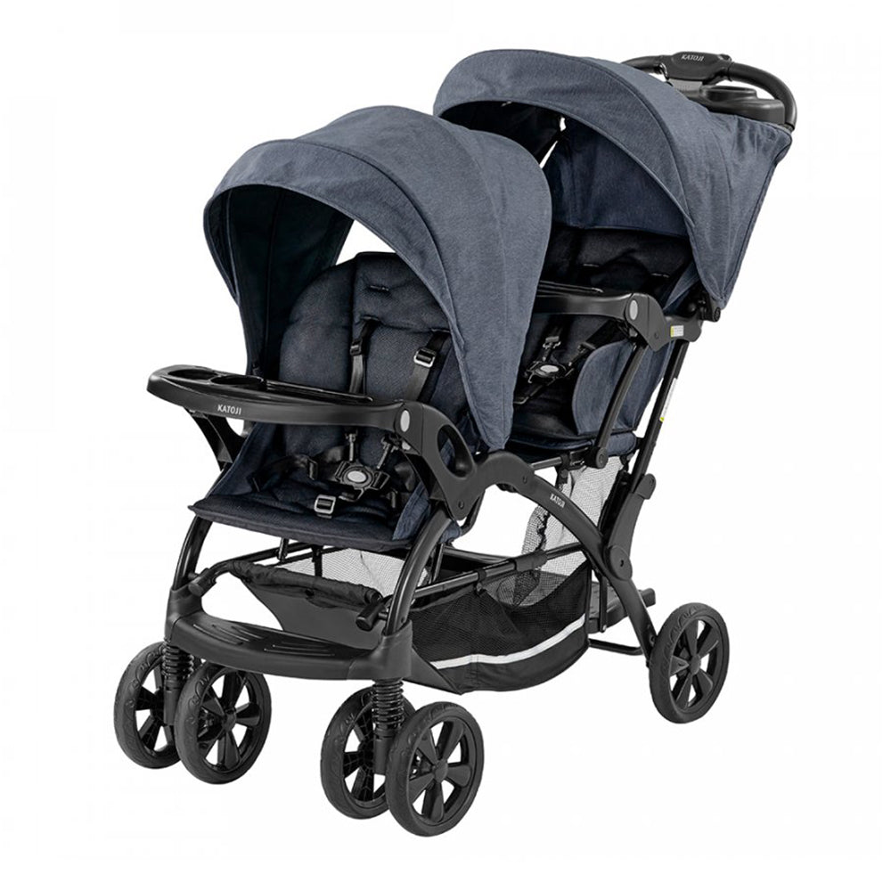 二人でゴーDX カトージ(KATOJI) 二人乗りベビーカー【レンタル｜レイン