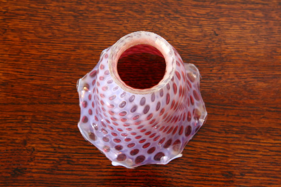 オールドフェントンFenton ピンクコインドット/ オパールセント ランプ