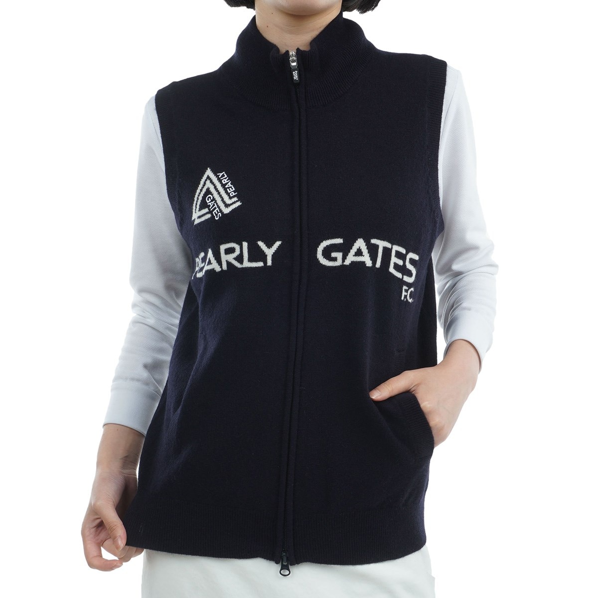 セール・アウトレット】天竺ニットベスト レディス(ベスト)|PEARLY