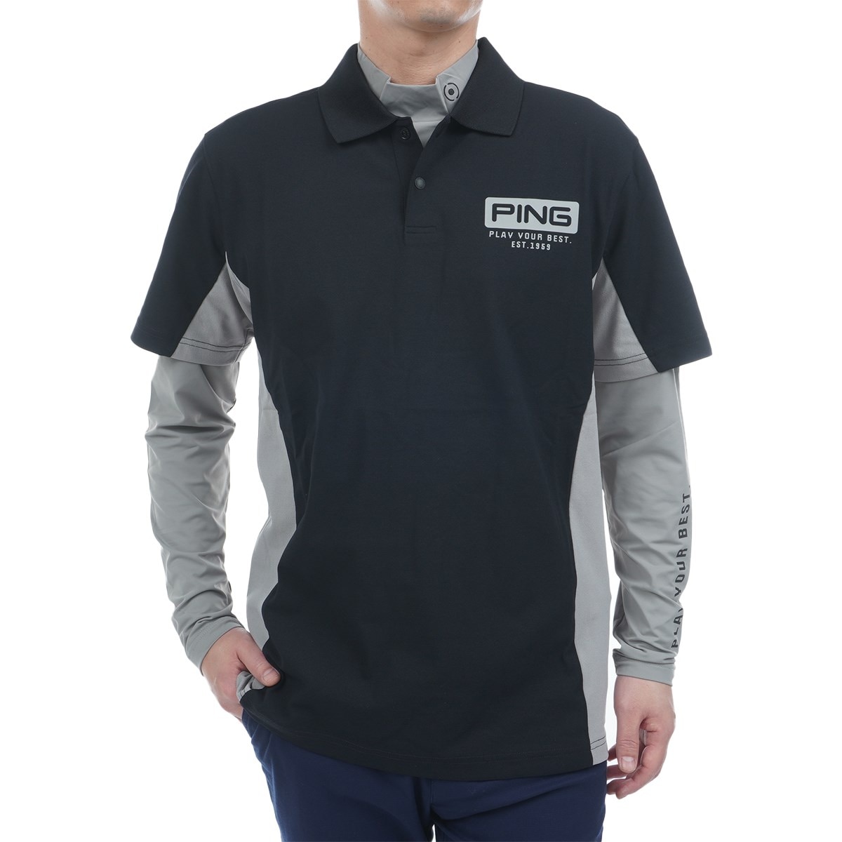 レイヤードツインセット(半袖シャツ・ポロシャツ)|PING(ピン