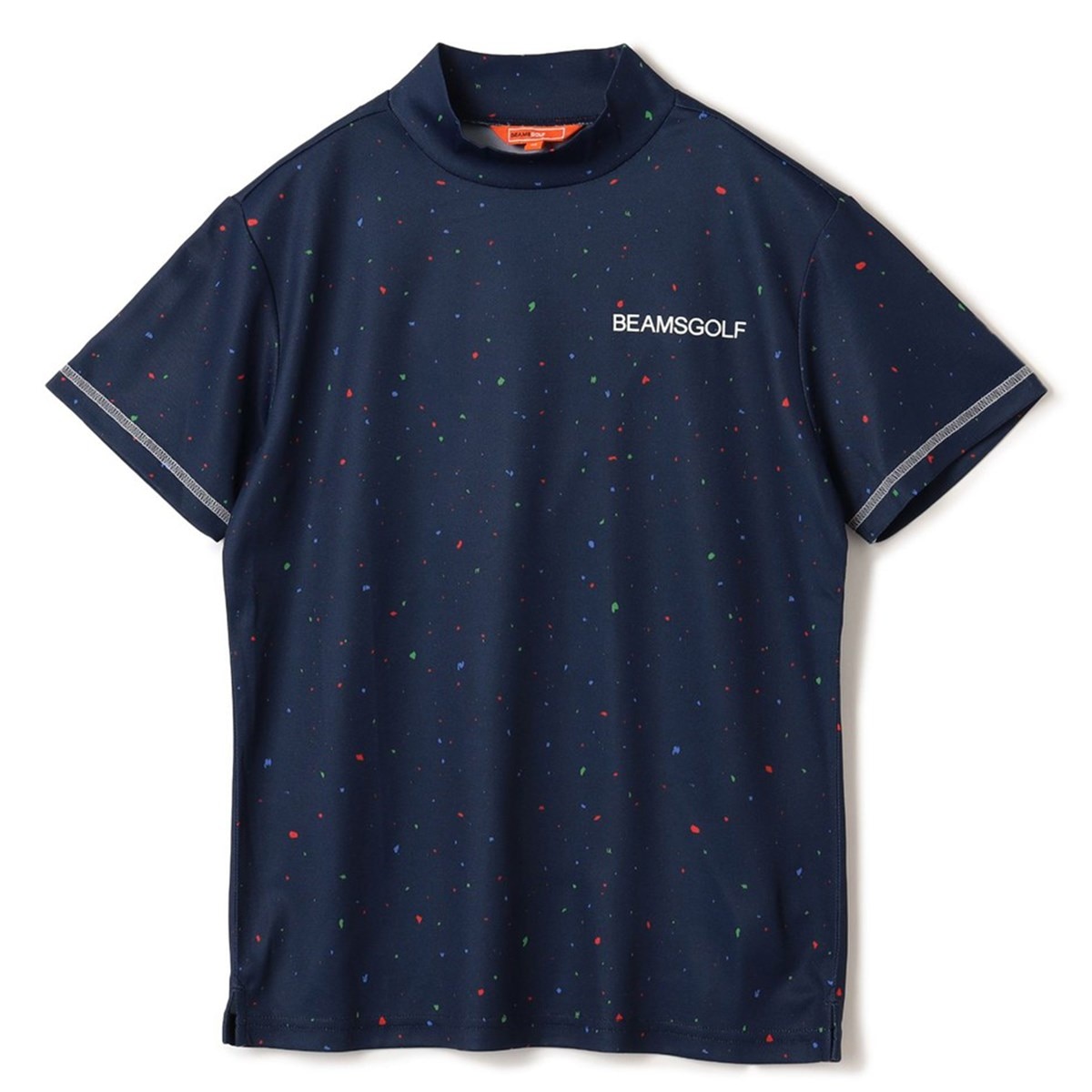 ORANGE LABEL カラーネップ プリント モックネックシャツ レディス