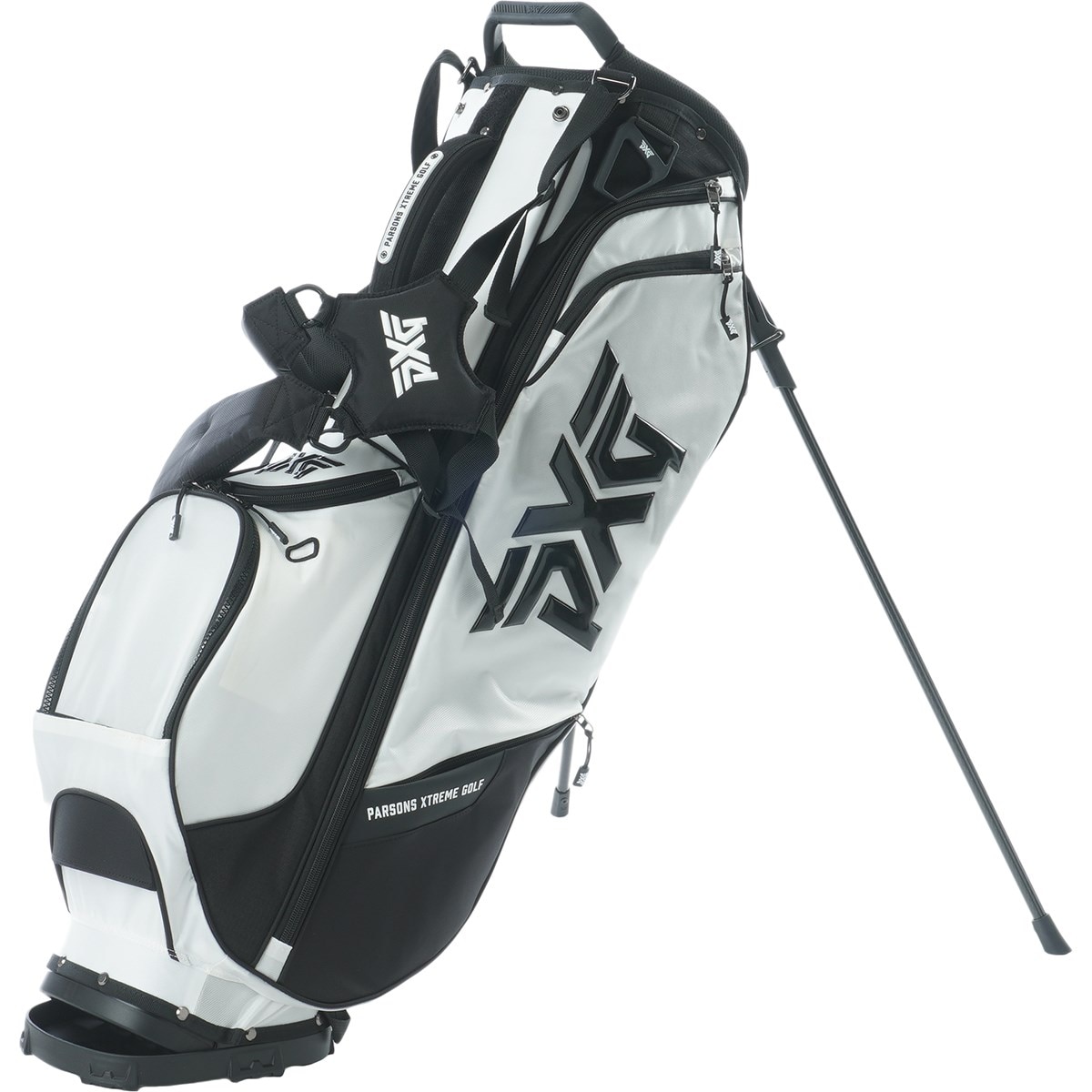 新品・未使用】Kasco ゴルフバッグ ホワイト/ブラック 新品 ゴルフ