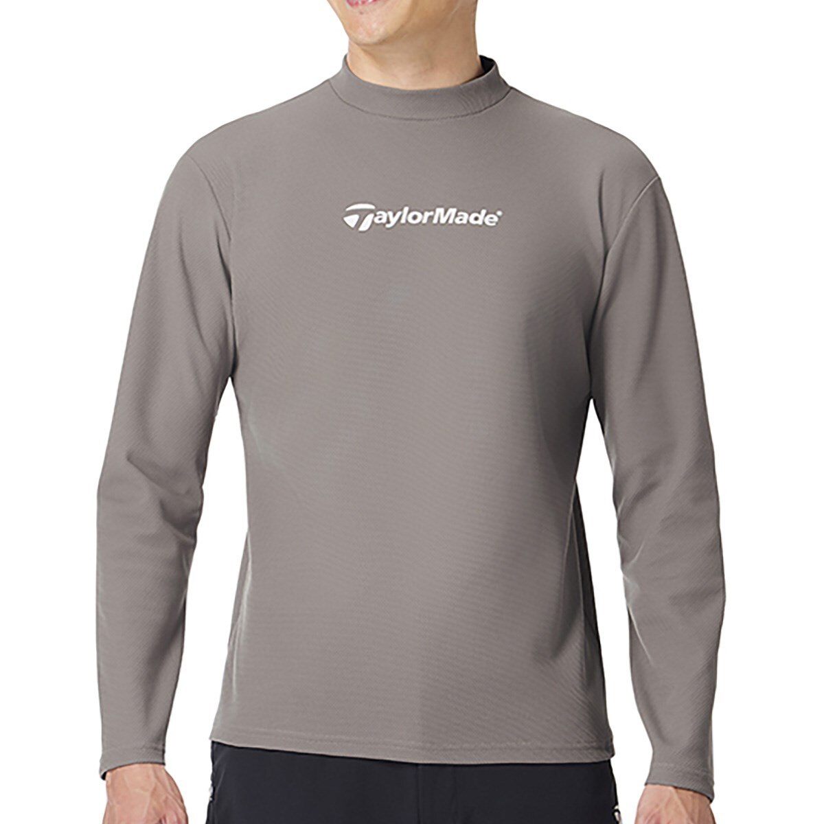 ストレッチ バックプリント 長袖モックシャツ(長袖シャツ・ポロシャツ