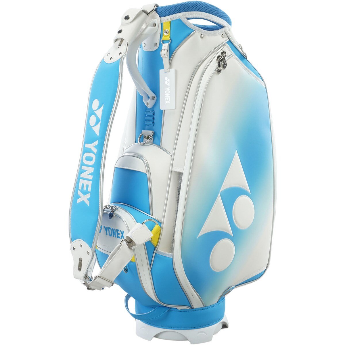 ヨネックスゴルフバック 軽量設計のホワイト/グリーンゴルフキャディ