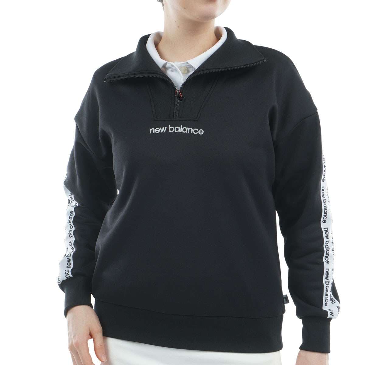 インレイ裏フリース ハーフジッププルオーバー レディス(中間着