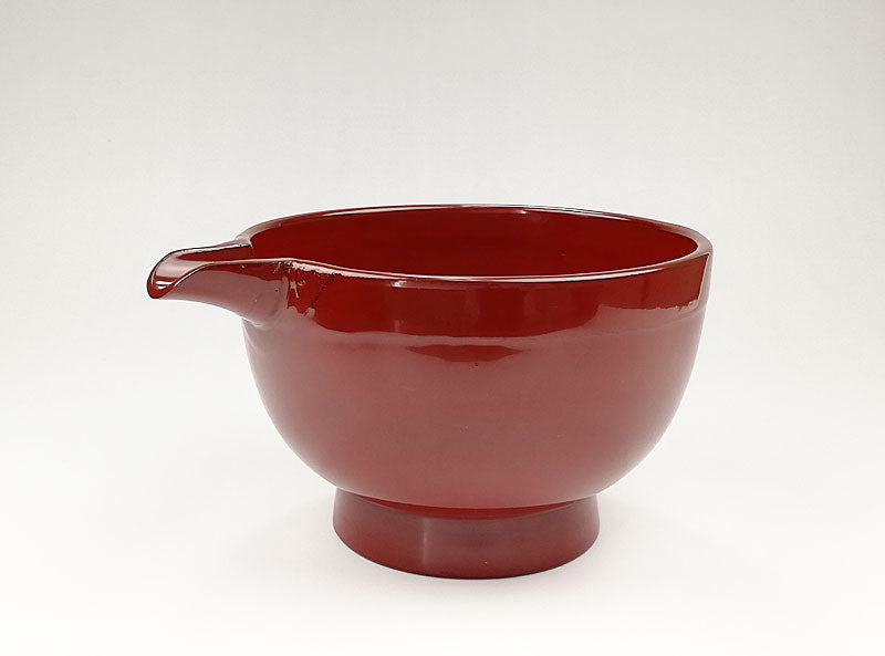 山中塗 6.0片口鉢 縁布貼 古代朱 – 漆陶舗あらき 輪島塗 九谷焼 山中塗