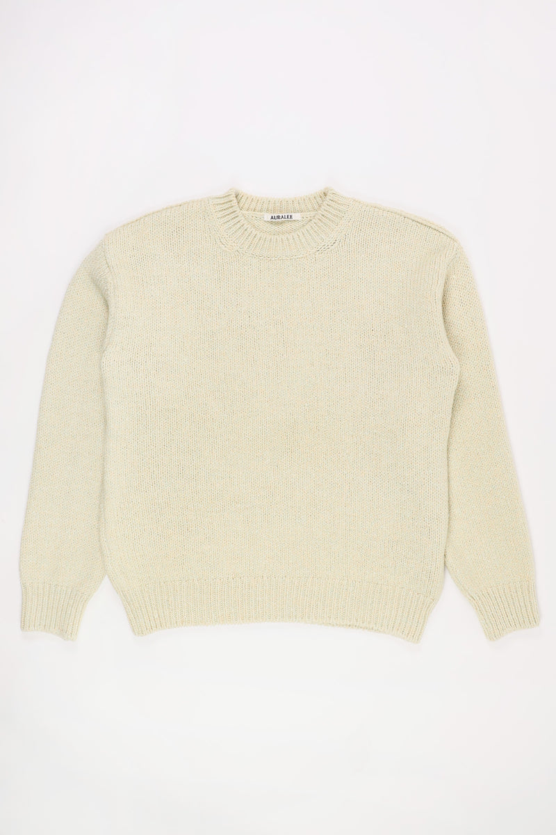 Auralee Silk Wool Camel Mix Knit P/O | Mix Peach | Canoe Club
