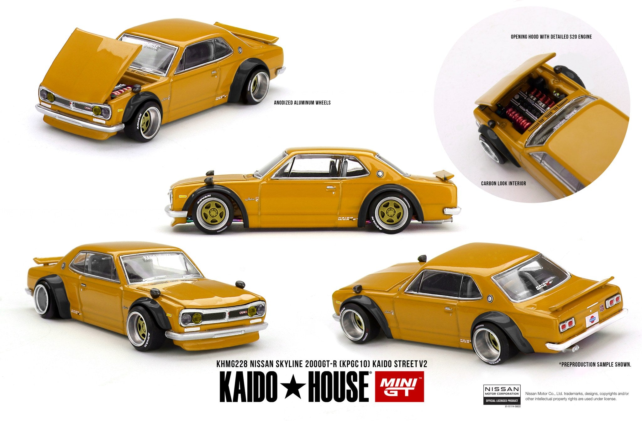 Preorder) Kaido House x Mini GT 1:64 Nissan Skyline 2000 GT-R