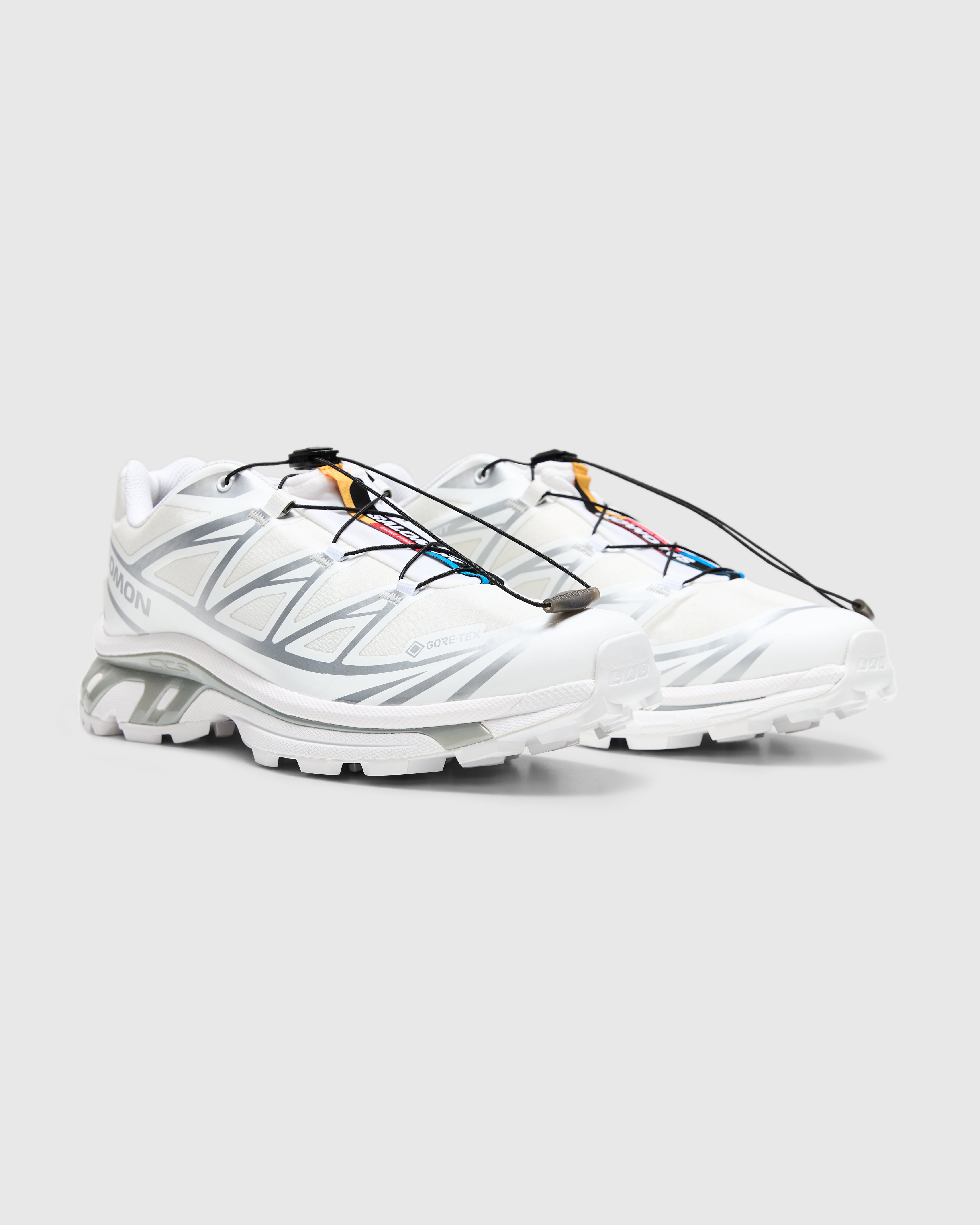 Salomon XT-6 Gore-Tex Sneakers in White/White/Ftw Silver