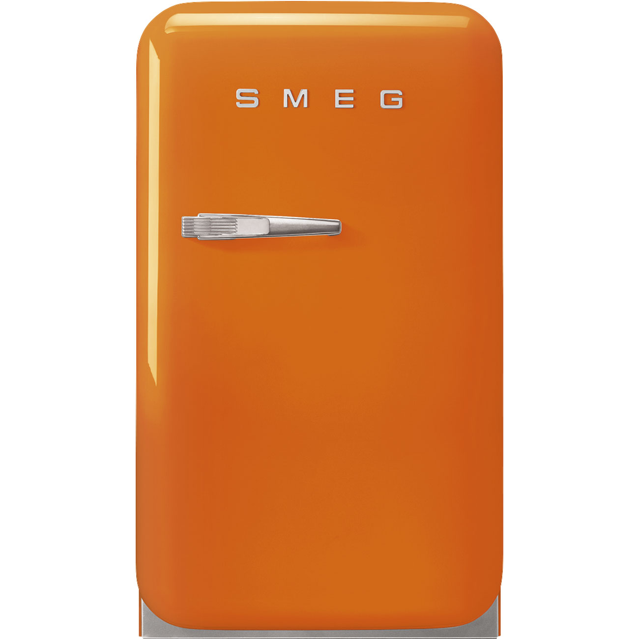 Retro-Style Refrigerator (1.2 cu ft, Right Hinge) – Orange – SMEG USA