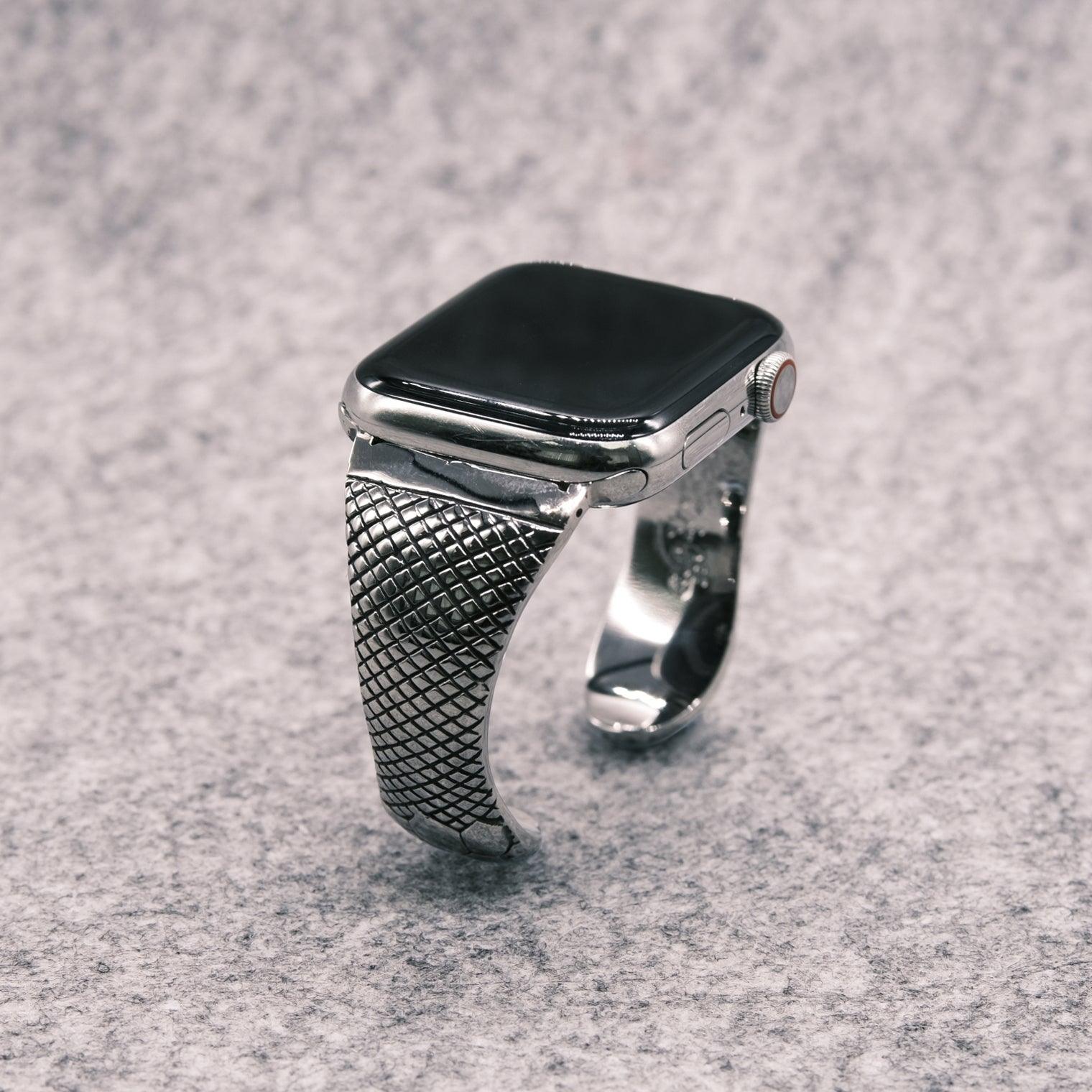 SNAKE HEAD AppleWatchバングル シルバー