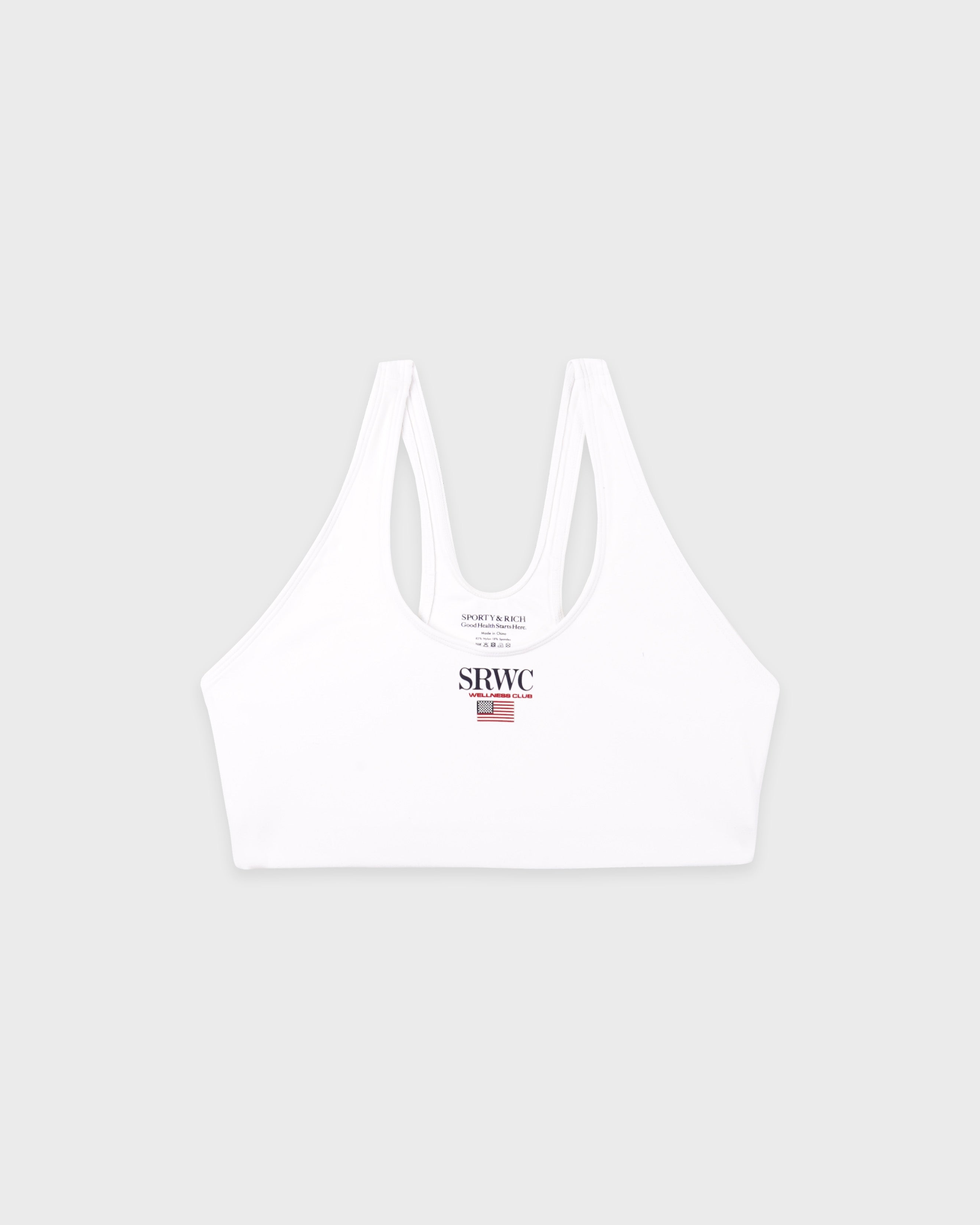 Nautical Sports Bra - White – Sporty & Rich