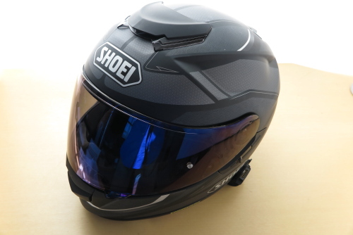 ぶらり、SHOEI純正シールドCNS-1メロースモークミラーブルーを買って