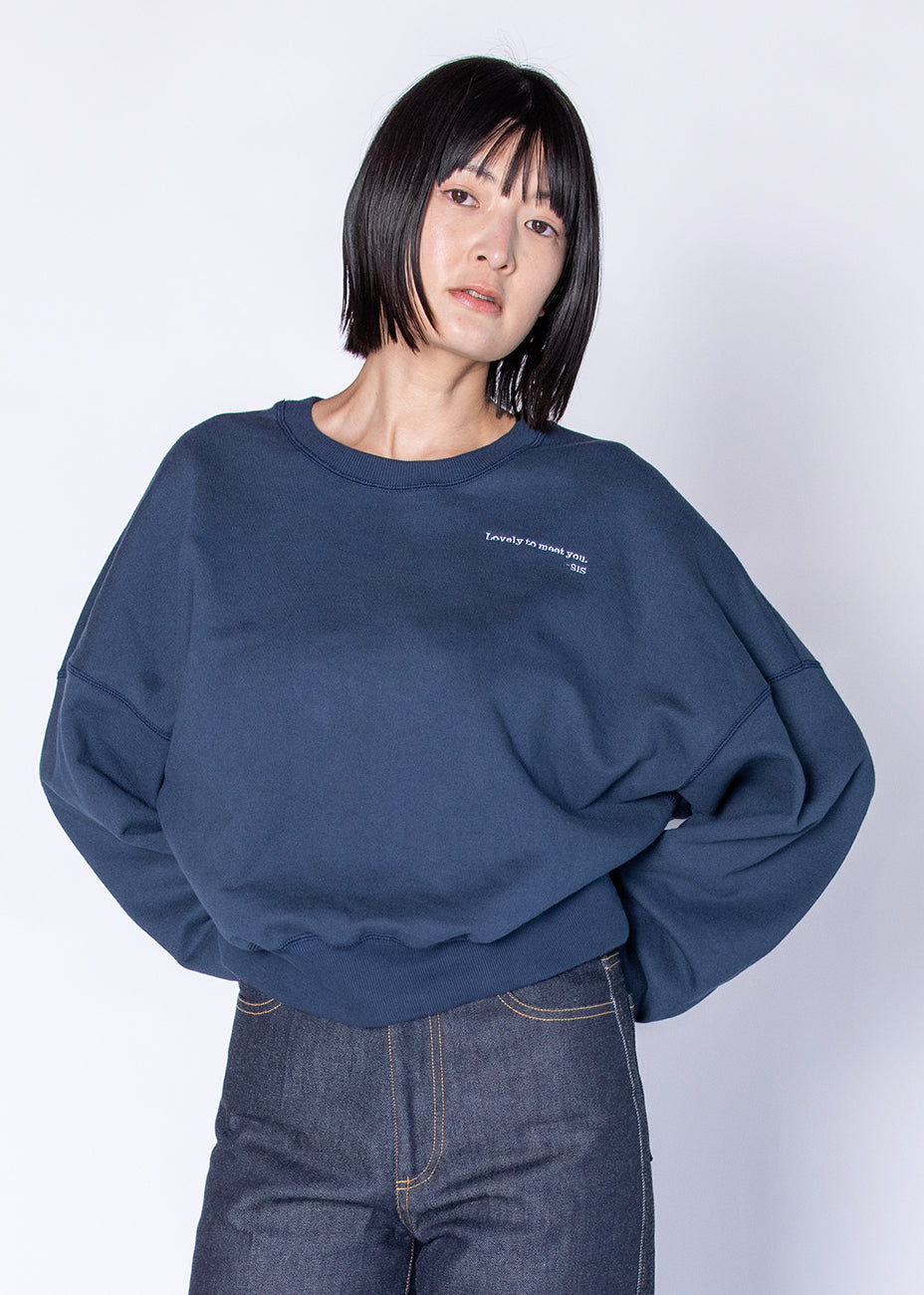 SWEAT SHIRT スウェットシャツ navy | SIS (シス) – THE CONDUCTORS